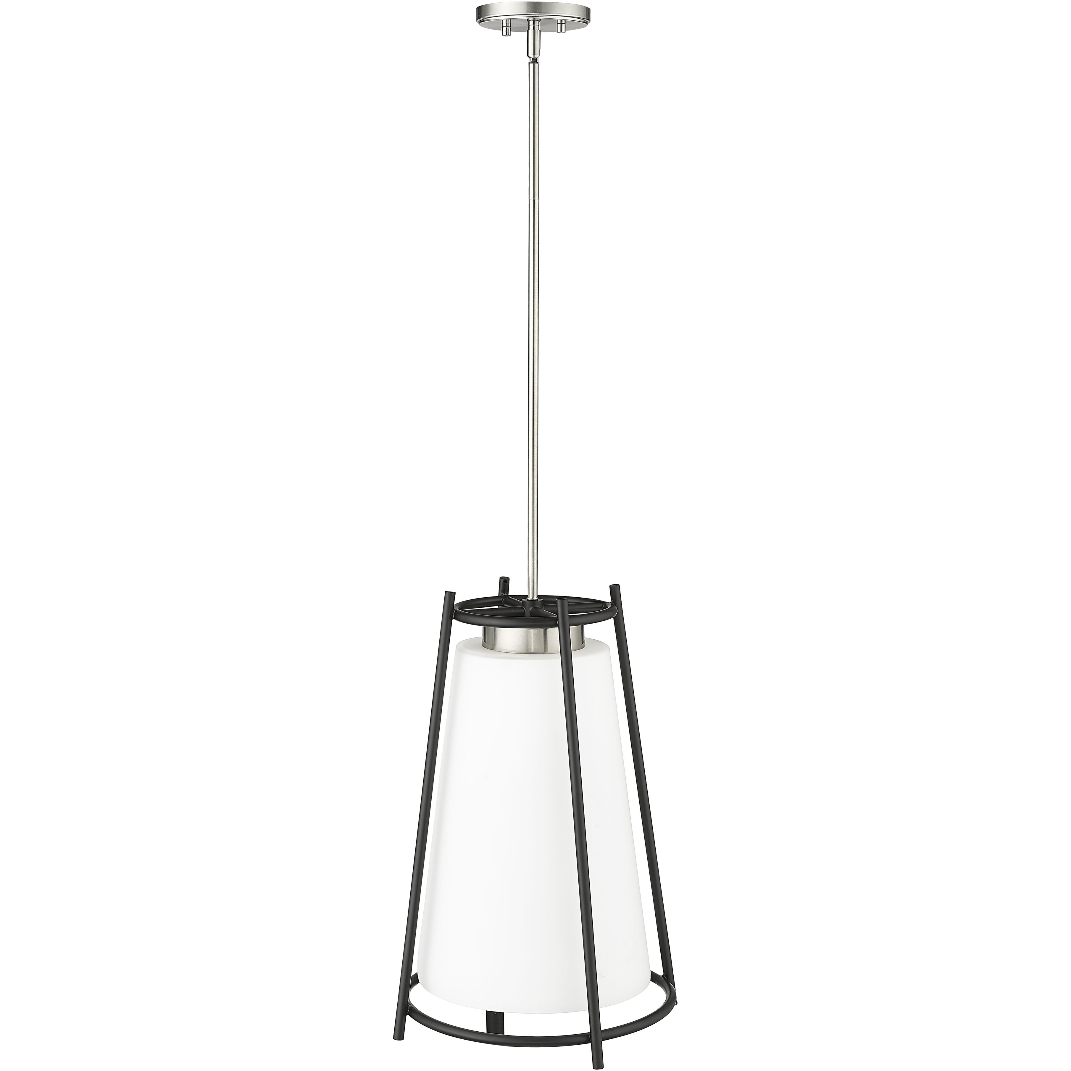 Milroe 1 Light 14 inch Brushed Nickel Indoor Pendant Ceiling Light